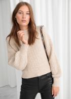 Other Stories Alpaca Blend Knit Sweater - Beige