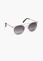 Other Stories Metal Frame Aviator Sunglasses - Brown