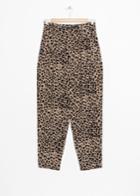 Other Stories Printed Tapered Trousers - Black