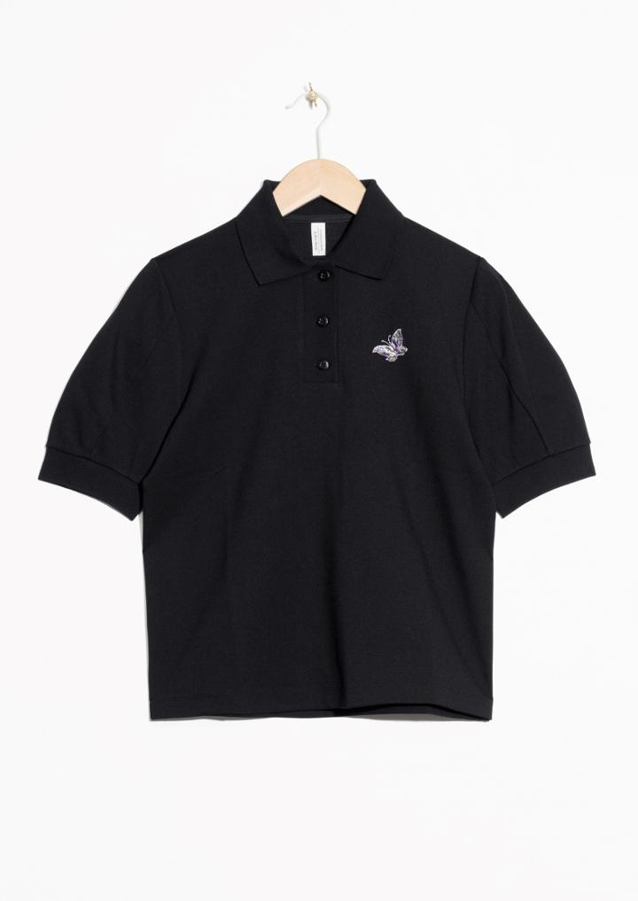 Other Stories Patch Polo Shirt