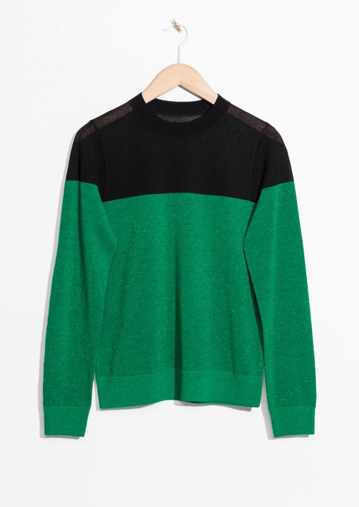 Other Stories Color Block Sweater