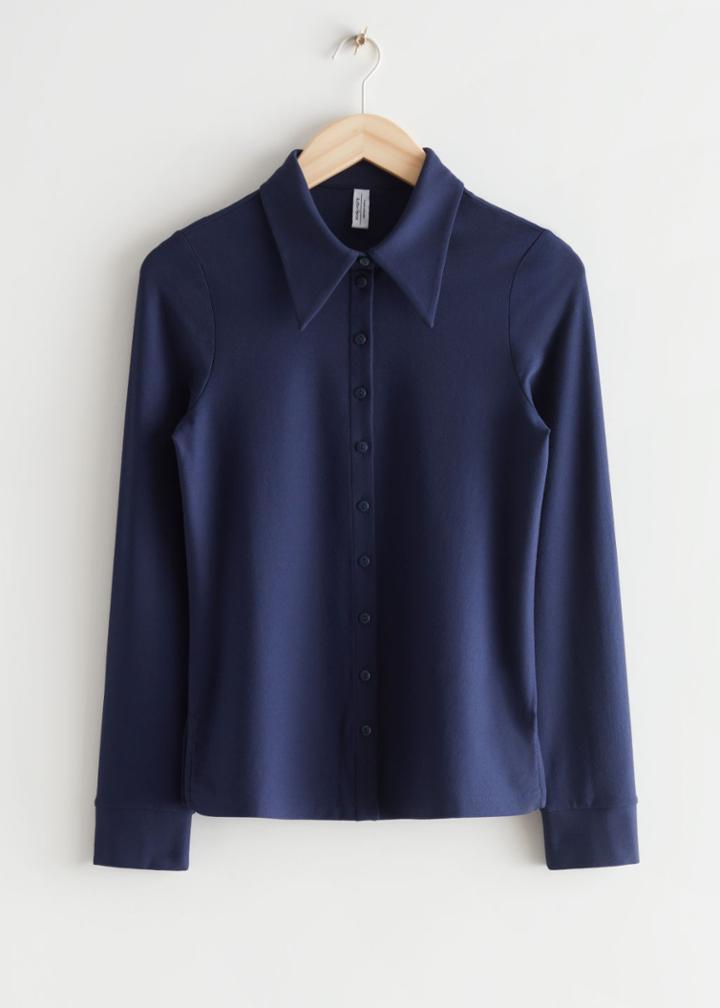 Other Stories Fitted Shirt - Blue