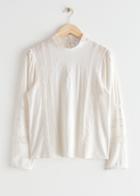 Other Stories Embroidered Lace Blouse - White