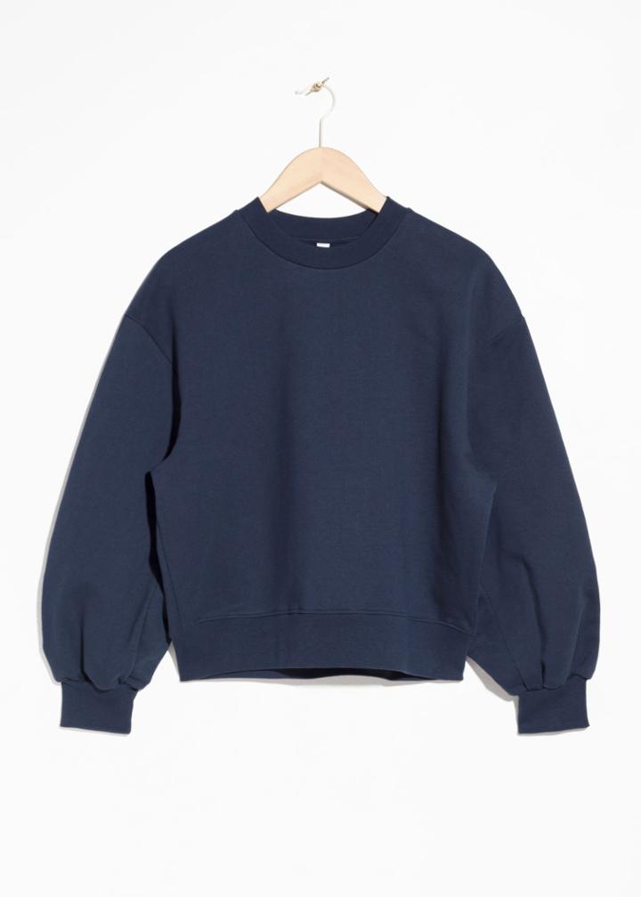 Other Stories Boxy Sweatshirt - Blue