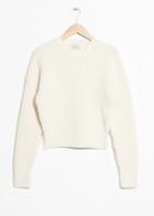 Other Stories Rib Knit Sweater - White