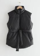 Other Stories Oversized Down Vest - Black