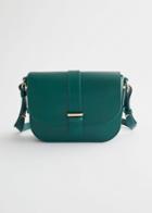Other Stories Crossbody Leather Bag - Green