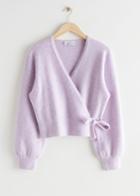 Other Stories Wrap Cardigan - Purple