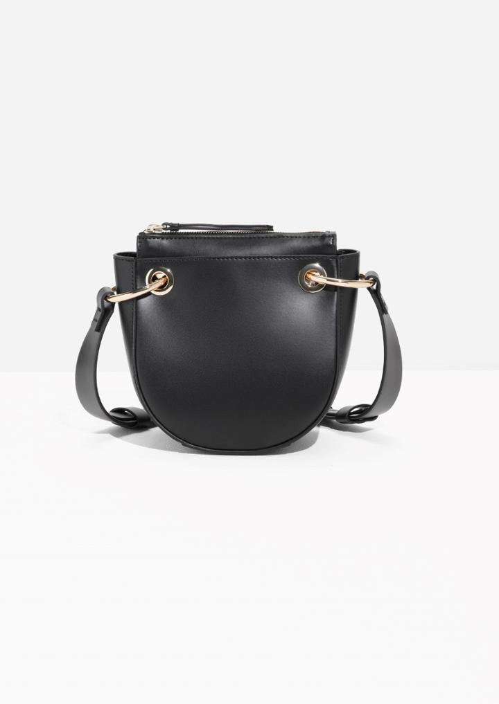 Other Stories Mini Leather Saddle Bag