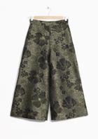 Other Stories Metallic Jacquard Culottes