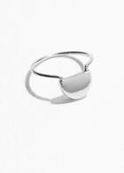 Other Stories Semicircle Silver Ring - Silver