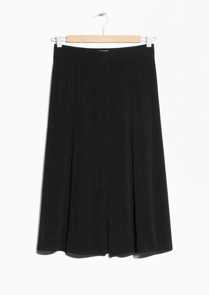 Other Stories Split Opening Midi Skirt