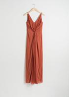 Other Stories Knotted Maxi Dress - Orange