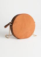 Other Stories Small Leather Circle Bag - Beige