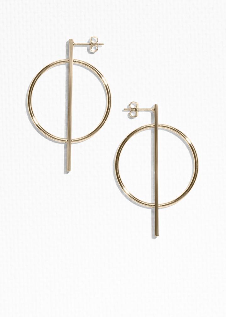 Other Stories Geometric Shapes Earrings - Gold