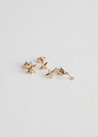 Other Stories Star Constellation Mismatch Earrings - Gold