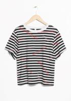 Other Stories Striped Printed Tee