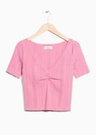 Other Stories Power Puff Top - Pink