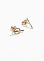 Other Stories Asymmetric Twisted Studs - Gold