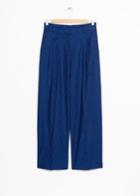 Other Stories High Ikat Jacquard Trousers - Blue