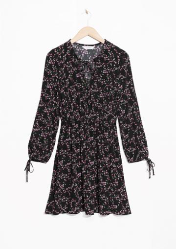 Other Stories Tie Up Skater Dress