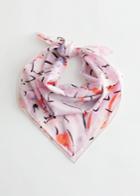 Other Stories Printed Silk Blend Head Scarf - Pink