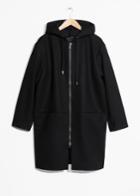 Other Stories Hooded Coat - Black