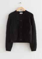 Other Stories Boucl Knit Cardigan - Black