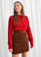 Other Stories Oversized Cashmere Sweater - Red