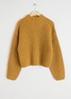 Other Stories Oversized Chunky Knit Sweater - Yellow