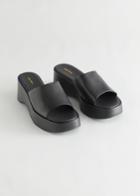 Other Stories Platform Sandals - Black