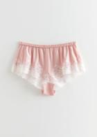 Other Stories Lace-trimmed Mini Shorts - Orange