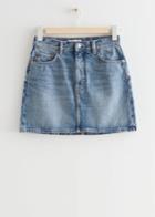 Other Stories 5-pocket Denim Mini Skirt - Blue