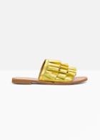 Other Stories Frill Slippers - Gold