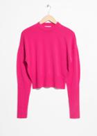 Other Stories Cropped Sweater - Pink