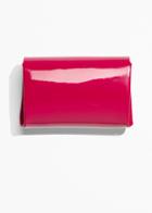 Other Stories Patent Leather Purse - Pink