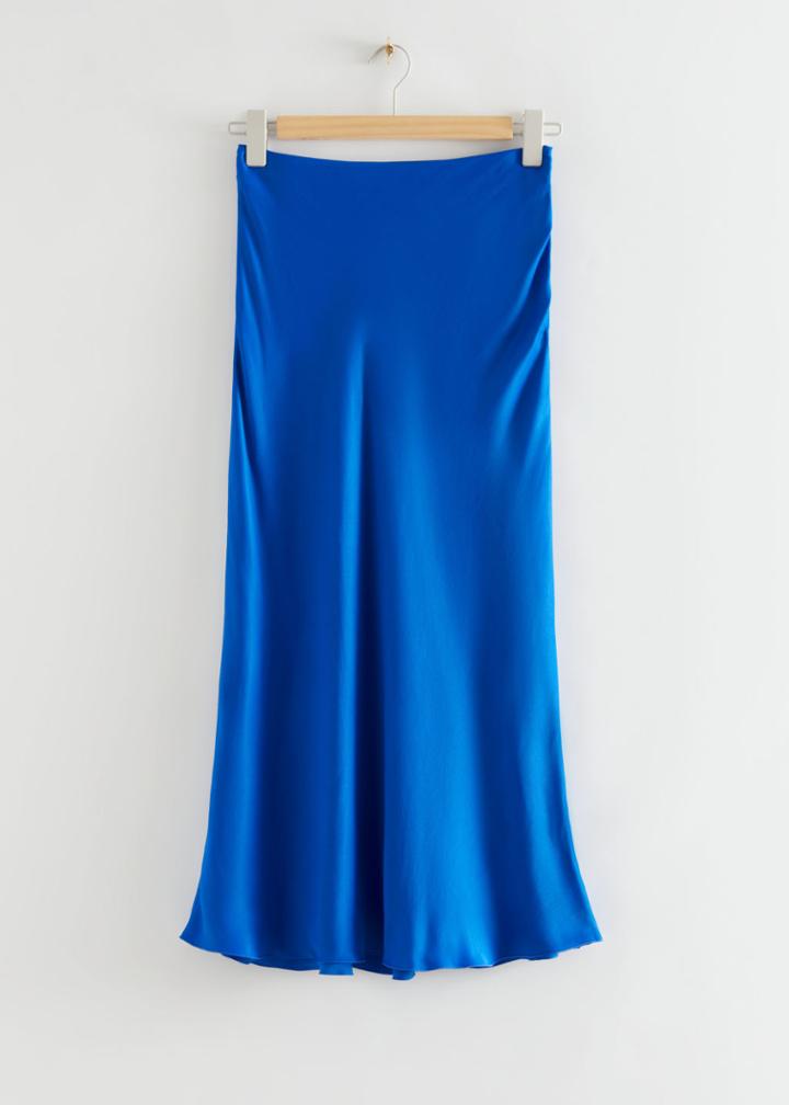 Other Stories A-line Midi Skirt - Blue