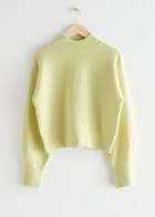 Other Stories Mock Neck Sweater - Yellow
