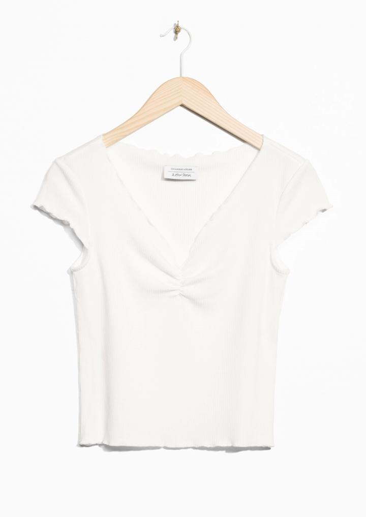 Other Stories Lettuce Edge Top