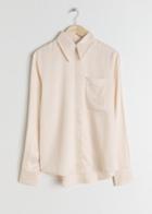 Other Stories Tailored Button Down Shirt - Beige