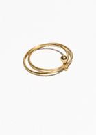 Other Stories Gold-plated Sterling Silver Double Ring