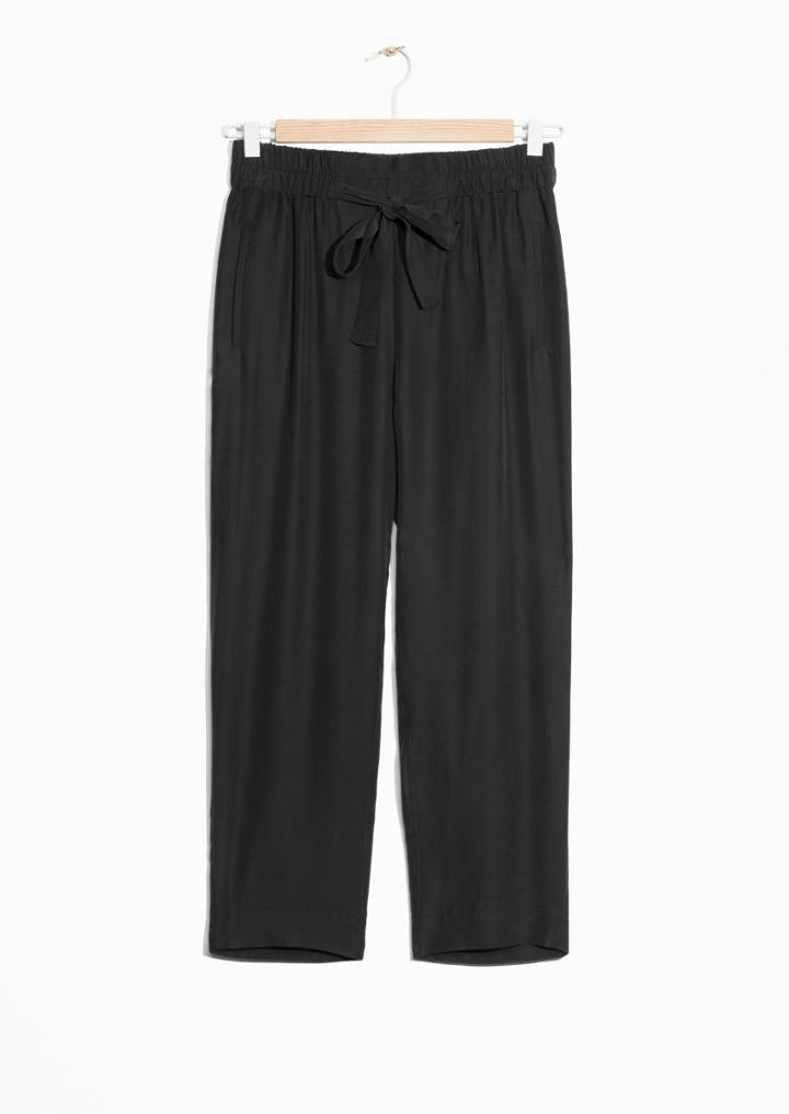 Other Stories Dressed Cupro Joggers