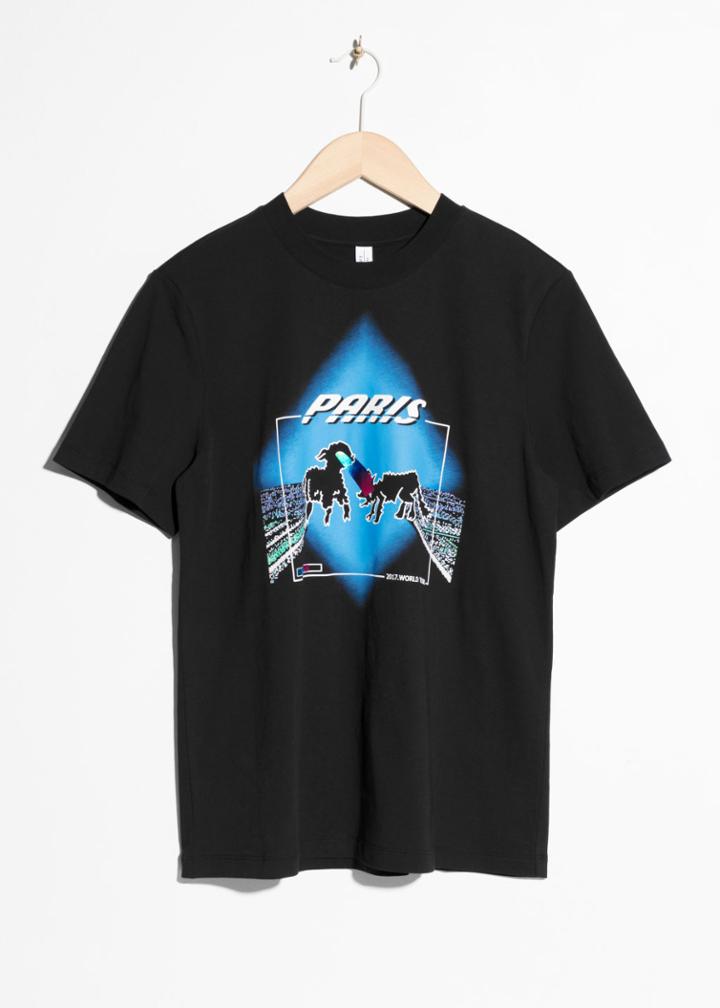 Other Stories Paris World Tour T-shirt - Black