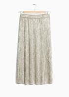 Other Stories Gilded Pleat Skirt