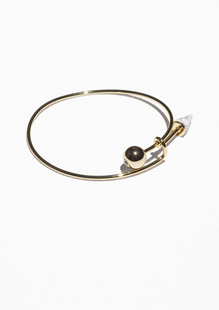 Other Stories Faux/real Cupid's Arrow Bangle