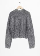 Other Stories Metallic Knit Sweater - Silver