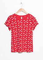 Other Stories Cherry Print Tee - Red