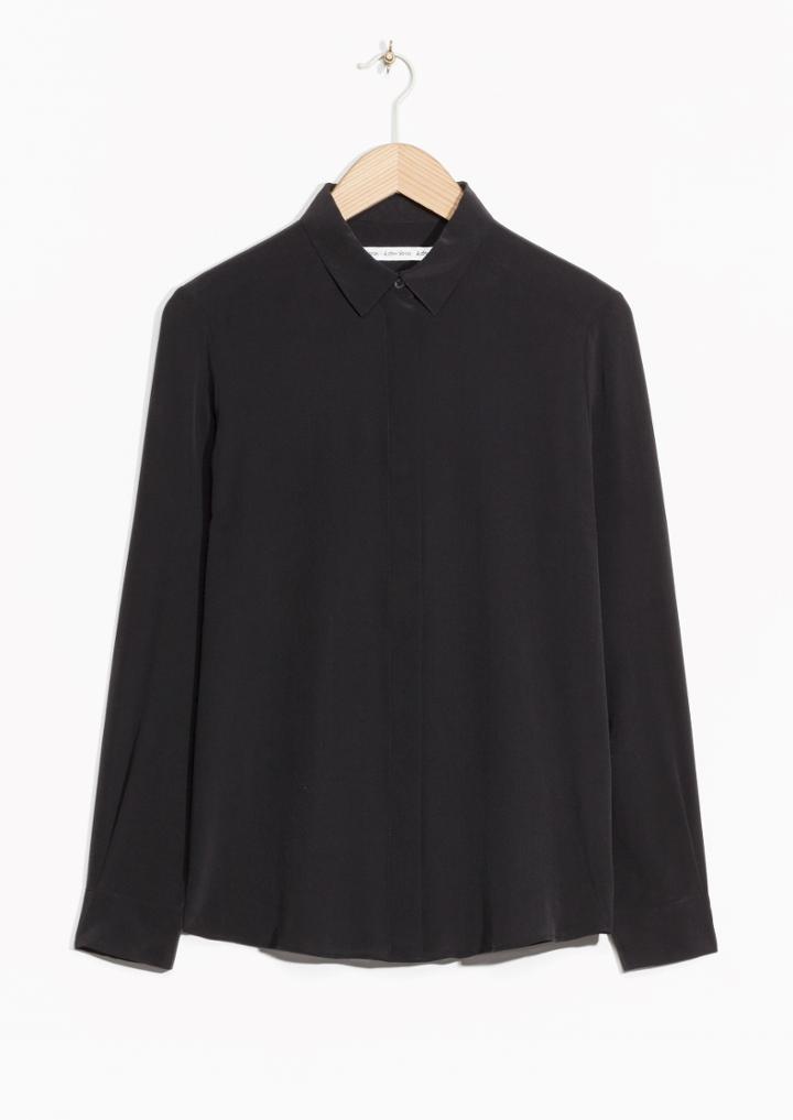 Other Stories Classic Silk Shirt