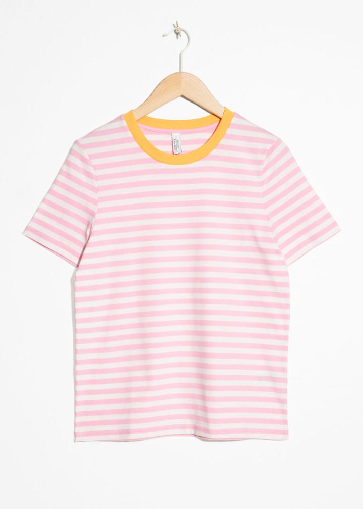 Other Stories Striped Tee - Pink