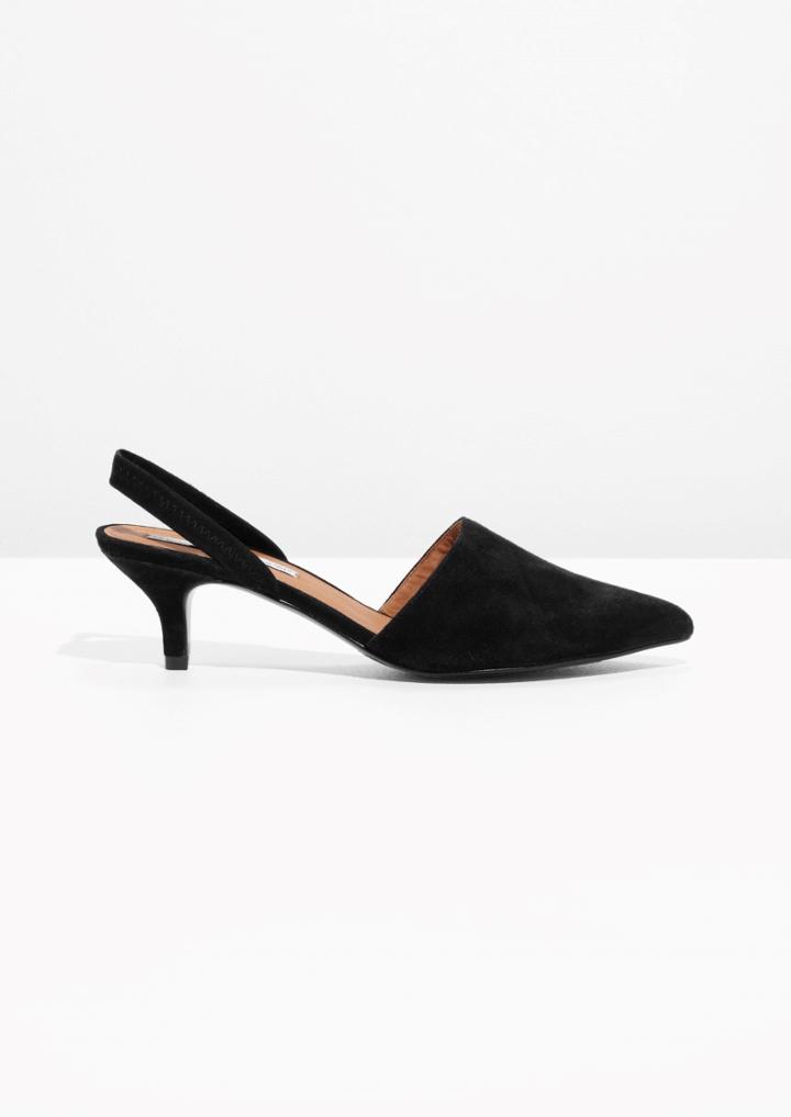 Other Stories Kitten Heel Pumps